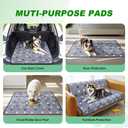 WanpeeGoo Washable Pee Pads, Puppy Pee Pad for Dogs, 2 Pack Absorbent Reusable Training Dog Pads Pet Puppy Pads, Non-Slip Potty Pads for Whelping, Playpen, Crate, Bed, Grey 18"x24"