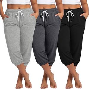3 Pack Mens Cotton Pajamas Pants Lounge Pjs Bottoms Sleepwear Bottoms Soft Pants with Pockets Drawstring
