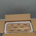 Cable Management Box, Acacia Wood Cord Hider Organizer for Power Strips, TV, Desk & Floor Wires, Under Desk Cable Storage Box for Office & Home