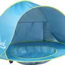 Monobeach Baby Beach Tent Pop Up Portable Shade Pool UV Protection Sun Shelter for Infant