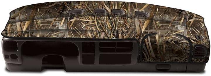 Skanda Dash Cover Mat Pad Custom Designed for Select Chevrolet Silverado 1500 HD Dashboards: Velour Material, Realtree MAX-5
