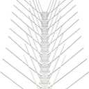 118" Stainless Steel Bird Spikes - Bird Deterrents for Outside - Total Length 118" / 12x Elements of 10" Each - Pigeon Spikes - Bird Protection for The Roof, Balcony and Winter Garden