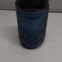 Foaming Hand Soap Dispenser,Vintage Glass Soap and Lotion Dispenser for Bathroom,Kitchen Dish Soap Dispenser with Black Foam Pump (Blue Begonia Flower+Black Lid)