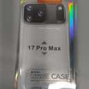 Clear Armor Hybrid Case for iPhone 17 Pro Max – Transparent Cover Supports Wireless Charging, Anti-Yellowing Shockproof Bumper with Camera & Screen Protection