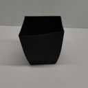 The HC Companies Aria Self Watering Square Plant Pot w/Drainage - Classic Planters for Outdoor Plants & Indoor Plants - Lightweight & UV-Resistant Plastic Pots for Plants (8" Matte Black, Pack of 1)