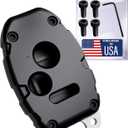 USA-Made for Honda Key Fob Shell | Crack-Resistant & Durable | Seamless Fit | Enhanced Longevity & Functionality | Integrated Bottle Opener | Easy DIY Installation (Black, 3 Button)