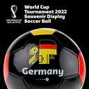 Capelli Sport FIFA World Cup Qatar 2022 Soccer Ball Souvenir Display, Officially Licensed Futbol for Youth and Adult Soccer Players (Size 5, Germany)