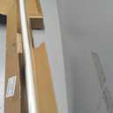 Ivilon Drapery Window Curtain Rod Set - Square Design 1 1/8 Rod. 72 to 144 Inch. Ivory/White