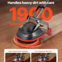 VEVOR Commercial Floor Scrubber Machine, Heavy Duty Floor Cleaner Polisher with 2 Wheels, Professional Electric Carpet Buffer, Max 1900 RPM, 43 FT Cord, 3 Pads & 3 Brushes - All Floor Surfaces