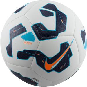 Nike Pitch Soccer Ball (3, White/Blackened Blue/Hyper Crimson)