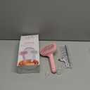 Pet Steam Brush for Cat & Dog, 2-Hole Double Spray, 3-in-1 Cat Steam Brush,Pet Spray Comb with Shedding Massaging Grooming Self-Cleaning Release Button for Long & Short Haired Pets(Pink)