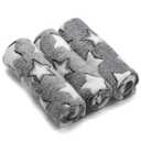 Puppy Blankets Cat and Dog Blankets Super Soft Warm Sleep Mat Grey Star Cute Print Blanket Fluffy Fleece Pet Blanket Flannel Throw for Small Dogs Puppy Dogs Cats Small (23"x16") (Pack of 3)