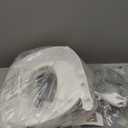 Orzbow Foldable Potty Training Seat, Toddler Toilet Seat for Travel with Suction Cups for Adult Toilets | Firmly Adhere and Adjustable Length | Non-Slip with Splash Guard, Easy to Clean, White