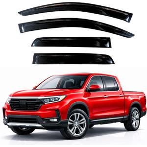 KPY Rain Guards Fit for 2017-2026 Honda Ridgeline, Out-Channel Window Visors Vent Wind Deflectors 4PC, Truck Accessories for 17-26 Ridgeline