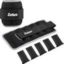 1 Pair Adjustable Ankle Weights,  0.5-2.5LB Modularized Leg Weight Straps for Women Men, Weighted Ankle Weight Set with Removable Sandbags, 1-5 lb per Ankle Strap for Gym Yoga Jogging Walking