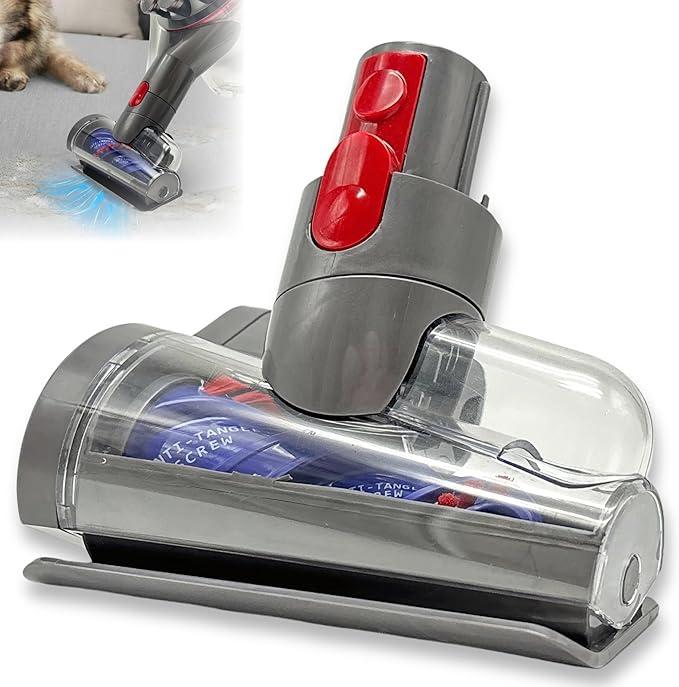 for Dyson V7 V8 V10 V11 V15 Vacuum Cleaners  Mini Motorized Brush Head  Pet Hair Removal Vacuum Attachment, Mini Hair Screw Tool for Carpeted Stairs, Couch Cushions, Upholstery & Car Carpet