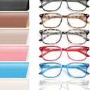 NOVIVON 6 Pack Reading Glasses for Women, Reading glasses men, Blue Light Blocking Readers, Computer eye glasses, Cheaters