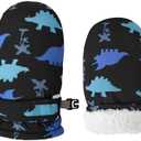 Fynnsure Toddler Mittens Lined Fleece Snow Gloves for Boys Girls Kids Winter Ski Gloves Baby Mittens, Size: 2-4 Years