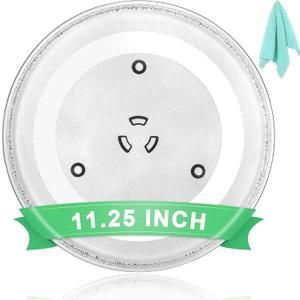 11.25" Universal Microwave Plate Replacement Glass Turntable| Fits LG, GE, Panasonic, Frigidaire, Farberware & More