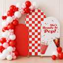 3Pcs She's Ready to Pop Arch Backdrop Cover Adaptable for 4ft 5ft 6ft for Soda Drink Themed Baby Shower Party Gender Reveal Birthday Party Banquet Photo Arches Background Decorations