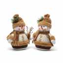 Fashionable Snowman Table Ornament For Christmas Decoration Handmade Festival Figurines For Home Accessory Accent