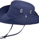 Fishing Hat for Men Women, Wide Brim Summer Safari Hat, UDF 50+ UV Protection Sun Hats, Bucket Hiking Beach Hat