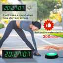 YZ Gym Clock for Home Gym with Start/Stop Button, Interval Timer for Workout, Stopwatch/Countdown Timer with Remote, 12/24H Digital Wall Clock, Portable Home Gym Accessories