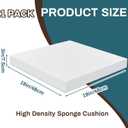 Frienda 1 Pack 3" x 19" x 19" Upholstery High Density Craft Foam Sheets Replacement Square Cut to Size Cushion Chair Padding, Suitable for Shipping, Packing, Cushion Foam, Mailing, Cosplay