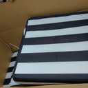 L'AGRATY Outdoor Lounge Chaise Cushion: 72x21x3 Inch Waterproof Lounge Chair Cushion for Outdoor Furniture with Fade Resistant Removable Cover - Patio Cushions for Pool Lawn Deck(Black White 2Pcs)