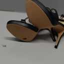 CELLENZ Stiletto Women High Heels: 4.3 Inch Comfortable Heels Prom Party Wedding, Peep Toe Platform Heels, Black White Silver Gold Strappy Heel Sandals, Size 8