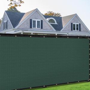 8' x 50' Green Privacy Screen Fence Cover Heavy Duty Fencing Mesh with Zip Tie for Deck, Patio, Backyard, Outdoor Pool, Porch, Railing - We Can Make Custom Sizes