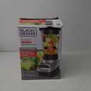 BLACK+DECKER PowerCrush Multi-Function Blender with 6-Cup Glass Jar, 4 Speed Settings, Silver