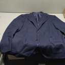 Mrbuerly Mens Herringbone Tweed Blazer Vintage Wool Blend Sport Coat Jacket 2 Button Casual Wedding Groomsmen Prom Suit Size M