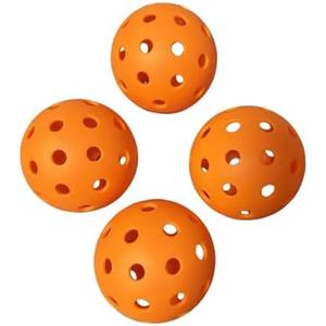 VisnzvLux Pack of 4 Orange Franklin X-40 Pickleball Balls 74mm