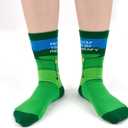 3 x Mens Stocking Stuffers Golf Gifts for Golfers Fathers Funny Golf Socks Birthday Gifts for Men Dad Him (Green)