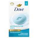 Dove Beauty Bar Soap Antibacterial Care 6 Count For Clean, Moisturized Skin, Removes Bacteria 3.75 oz