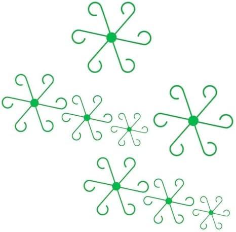 Pdtwq Plant Stem Support, 8 Pack Stem Supports for Indoor Plants, Reusable Plastic Plant Stabilizer for Thriving Growth