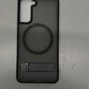 OWKEY for Samsung Galaxy S21 Case with Stand, Magnetic Shockproof Case Fit for Magsafe Translucent Matte Cover for Samsung S21, Black