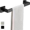 BANOLUX Towel Rack, 16-Inch Single Towel Bars for Bathroom, Towel Racks for Bathroom Wall Mounted SUS304 Stainless Steel Hand Towel Holder Organize Heavy Duty, Matte Black Towel Bar