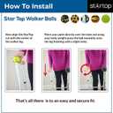 Deluxe Pre Cut Walker Tennis Ball Glides - Walkers Legs Universal Precut Glide Balls, Accessories Gifts for Elderly Seniors or Medical Rehab (Yellow)