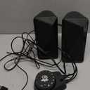 SOULION C30 Computer Speakers, USB Powered & 3.5 mm AUX Bluetooth Speakers for Desktop Monitor, LED Flame Lights & Easy-Control Pod, Gaming Speakers for Laptop Tablet Phone - Black