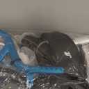 Super Lightweight Rollator Walker for Seniors, Foldable Rolling Walker with Seat and 8" Rubber Wheels for All Terrain, Unique Design Aluminium Frame Sturdy Walkers for Traveling - Blue