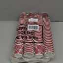 Yaomiao 200 Pcs 4 oz Disposable Espresso Coffee Cups Ripple Corrugated Paper Insulated Hot Cups for Party Cold Drinks Hot Beverage Tea(Red)