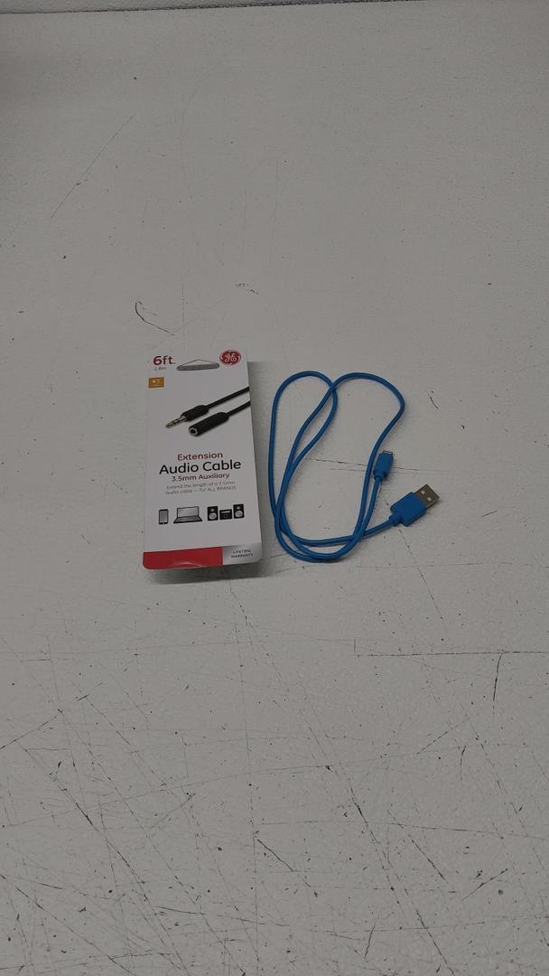 GE 6ft. 3.5mm Audio Cable Extension, iPhone Charger