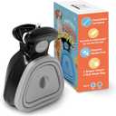 Dog Pooper Scooper  Hands-Free Poop Scooper with Bag Attachment, One-Handed Operation & Built-in Dispenser  Portable Clip-On Pooper Scooper for Small & Medium Dogs (Gray)