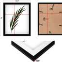 NAOKBOEE 13x20 Picture Frame in Black, Photo Frames with Plexiglass, Horizontal and Vertical Formats for Wall Mounting