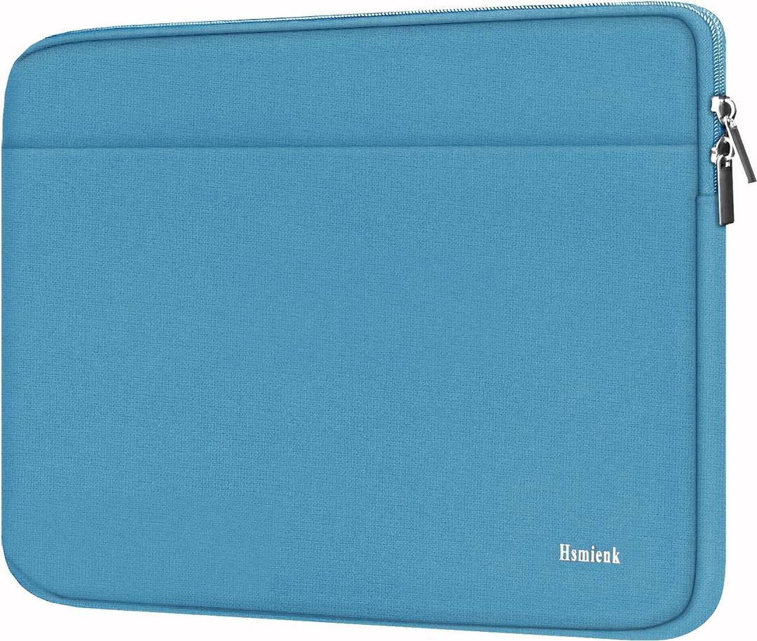 Laptop Sleeve Bag, 15.6 inch Computer Case Shockproof Protective Notebook Case with Accessory Pocket, Briefcase Carrying Laptop Sleeve for 15.6" HP, ASUS, Dell, Lenovo, Acer -Sky Blue