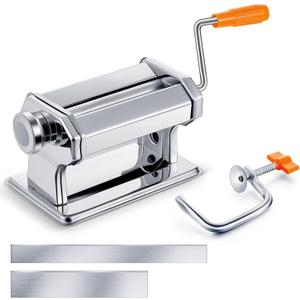 Amylove Polymer Clay Roller Machine Clay Presser Machine with Polymer Cutters 15 cm 5.91 Inch Wide Roller Thin 1 to 3 mm 6 Thickness Options for Craft Projects