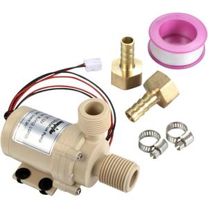 bayite BYT-7A006 DC 12V Solar Hot Water Heater Circulation Pump Low Noise 3M Discharge Head 2.1GPM