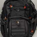 SHRRADOO Extra Large 50L Travel Laptop Backpack with combination lock, College High School Backpack Airline Approved Business Work Bag Fits 17 Inch Computer for Men Women (Black)